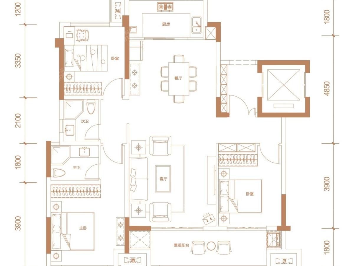 泰吉同诚悦府 户型图_11