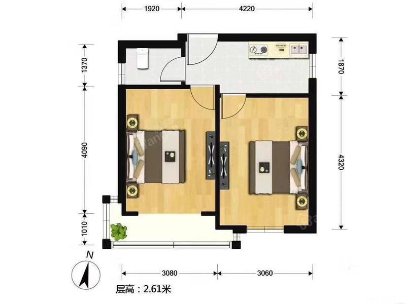 鹤北新村(鹤庆路136弄 2居 南北通透 靠近地铁