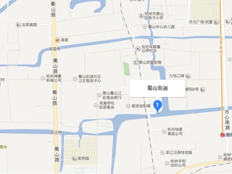 蜀山街道交通图