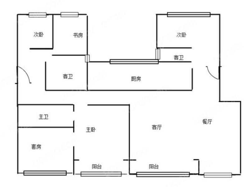 新外滩花苑 5居